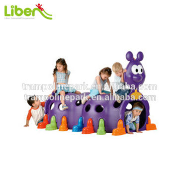 Colorful Peek-a-boo Indoor Plastic Play Tunnel Slide Climbing Plastic  Tunnel